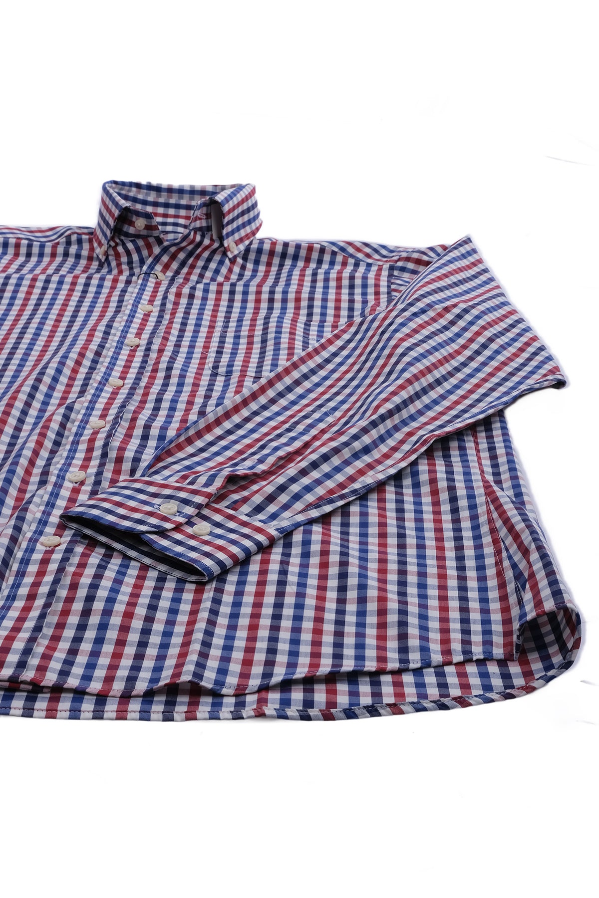 Giant Erkek Uzun Kol Kareli Gömlek - Minimalist Stil İkincil görsel