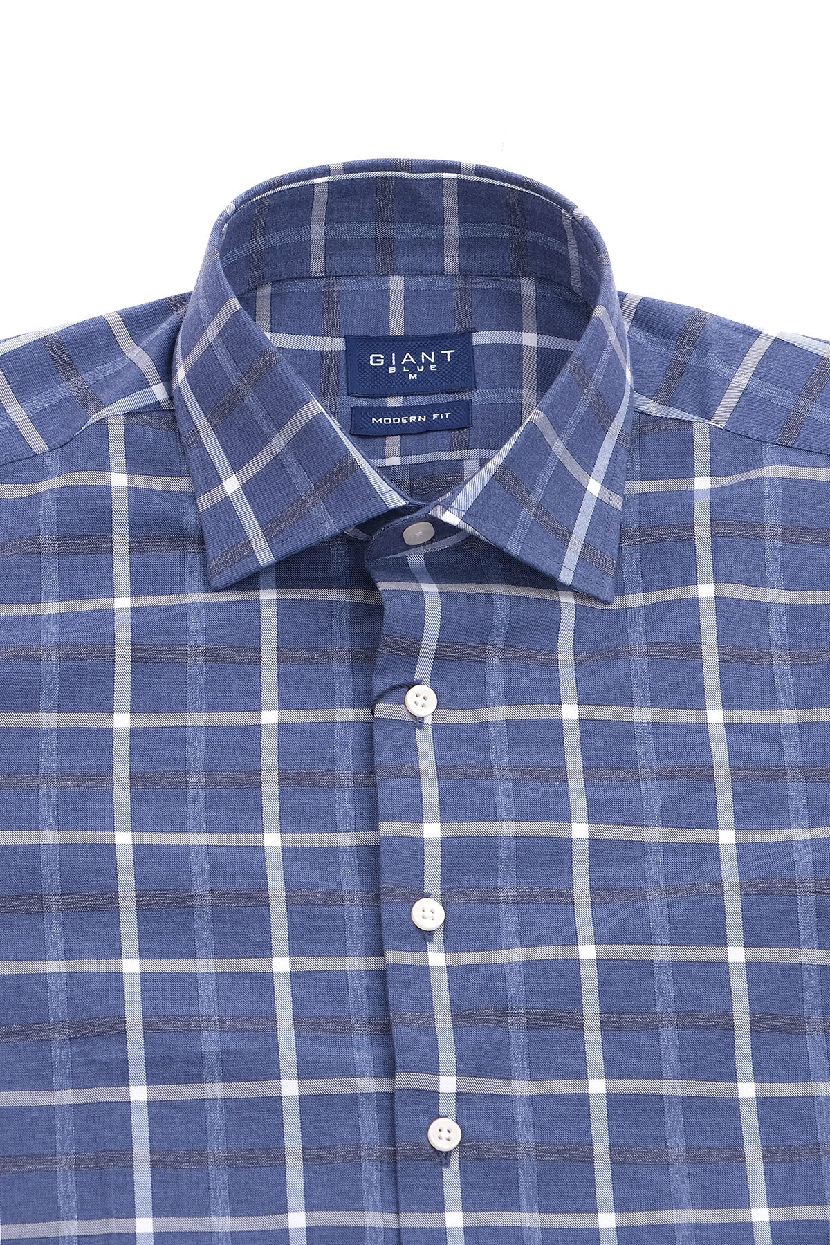 Giant Modern Fit Kareli Uzun Kol Erkek Gömlek - Minimalist Stil İkincil görsel