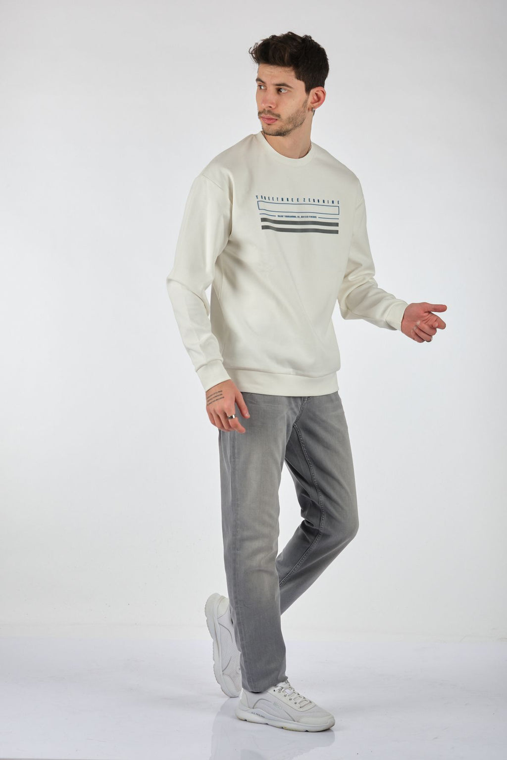 Gmg Fırenze Oversize Erkek Sweatshirt - Minimalist ve Rahat