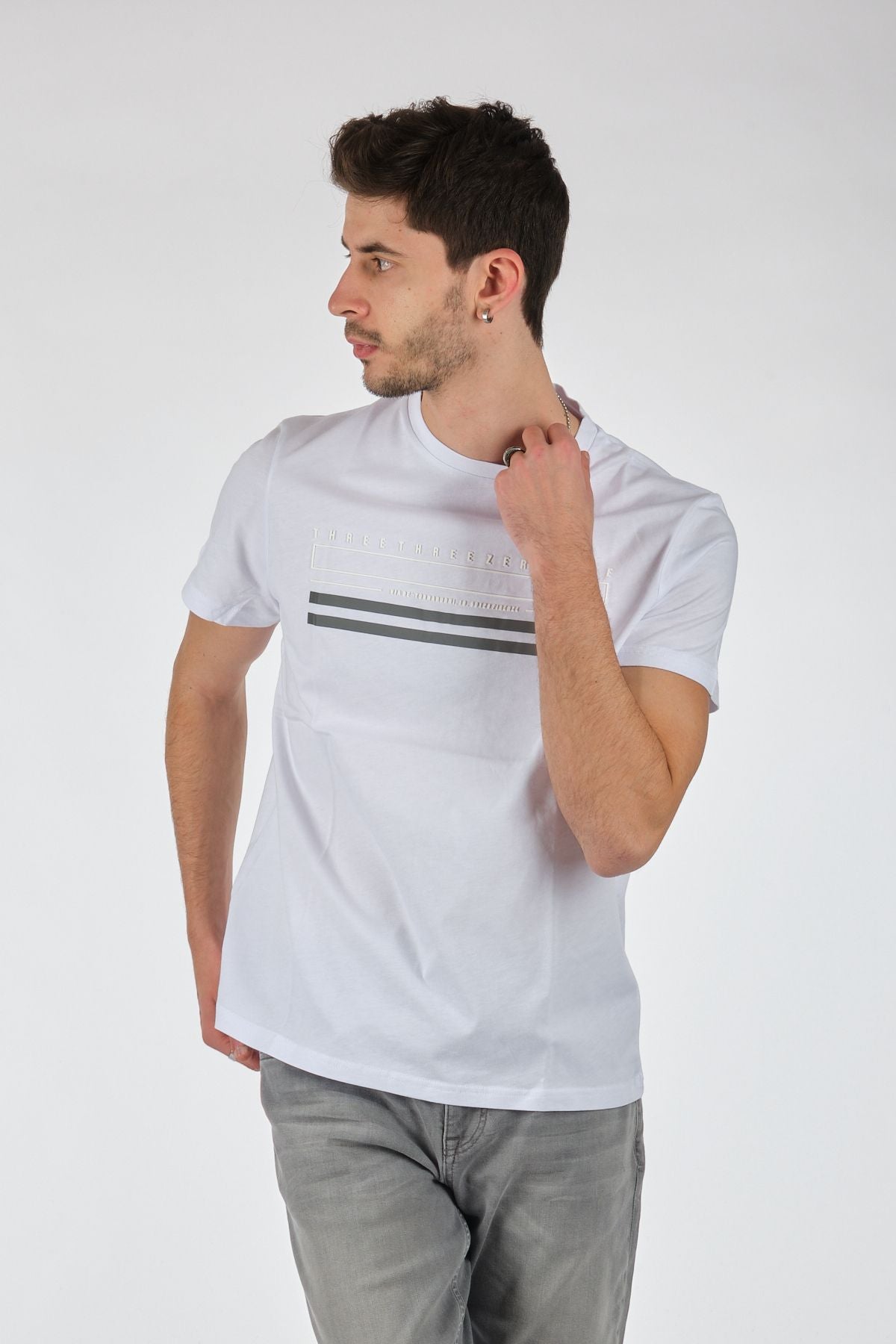 Gmg Fırenze Oversize Minimalist Erkek T-Shirt - Kısa Kol - Rahat Kesim