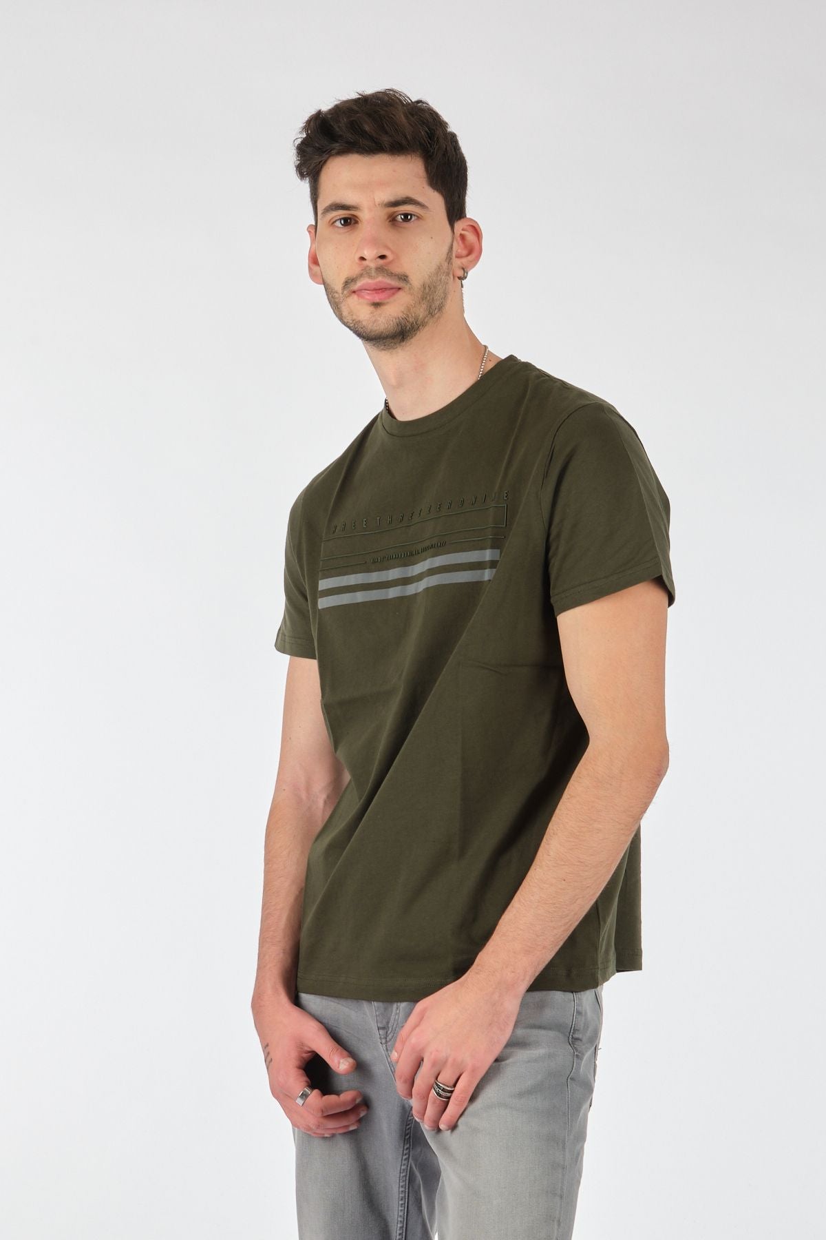 Gmg Fırenze Oversize Minimalist Erkek T-Shirt - Kısa Kol - Rahat Kesim