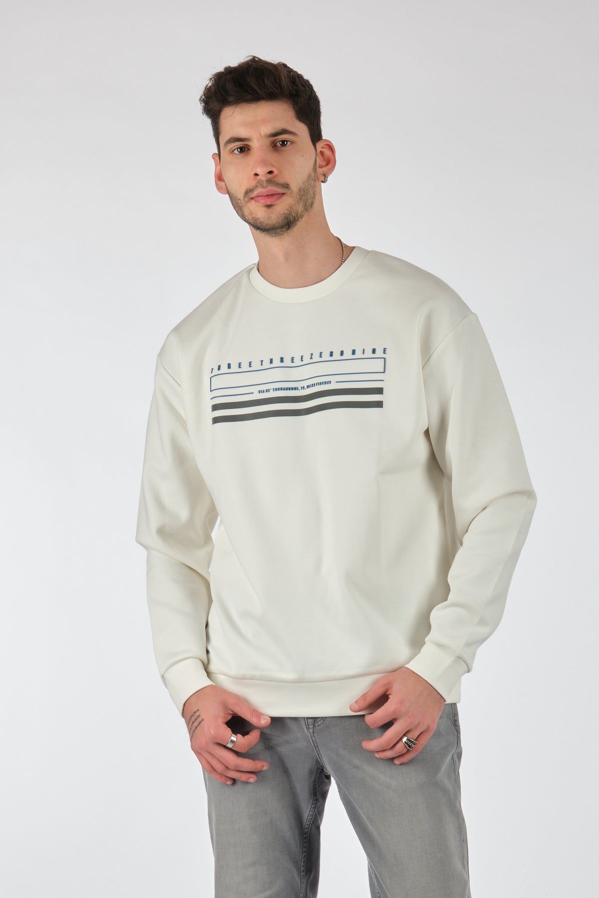 Gmg Fırenze Oversize Erkek Sweatshirt - Minimalist ve Rahat