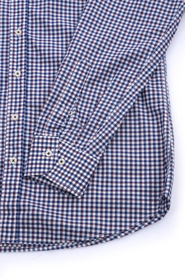 Giant Kareli Uzun Kol Erkek Gömleği - Modern Fit