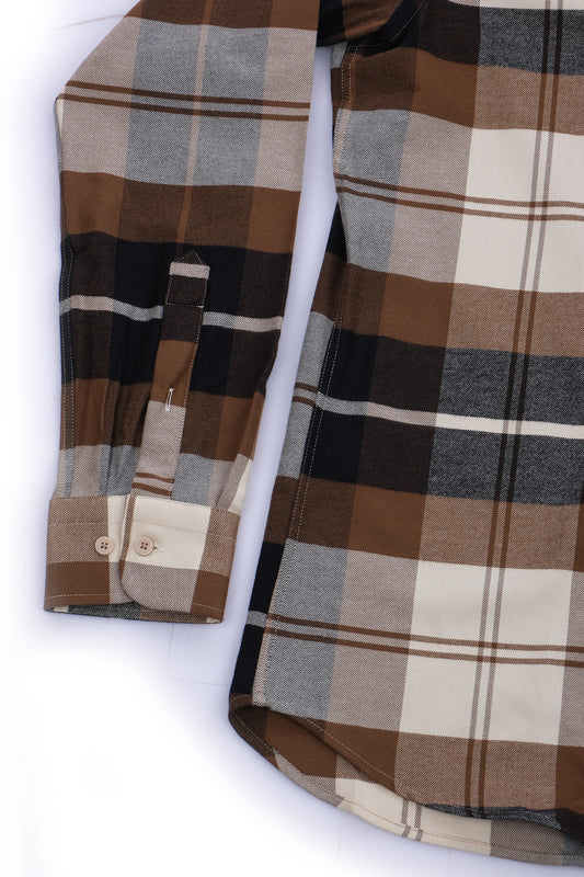 Giant Minimalist Kareli Erkek Uzun Kol Gömlek - Günlük Stil