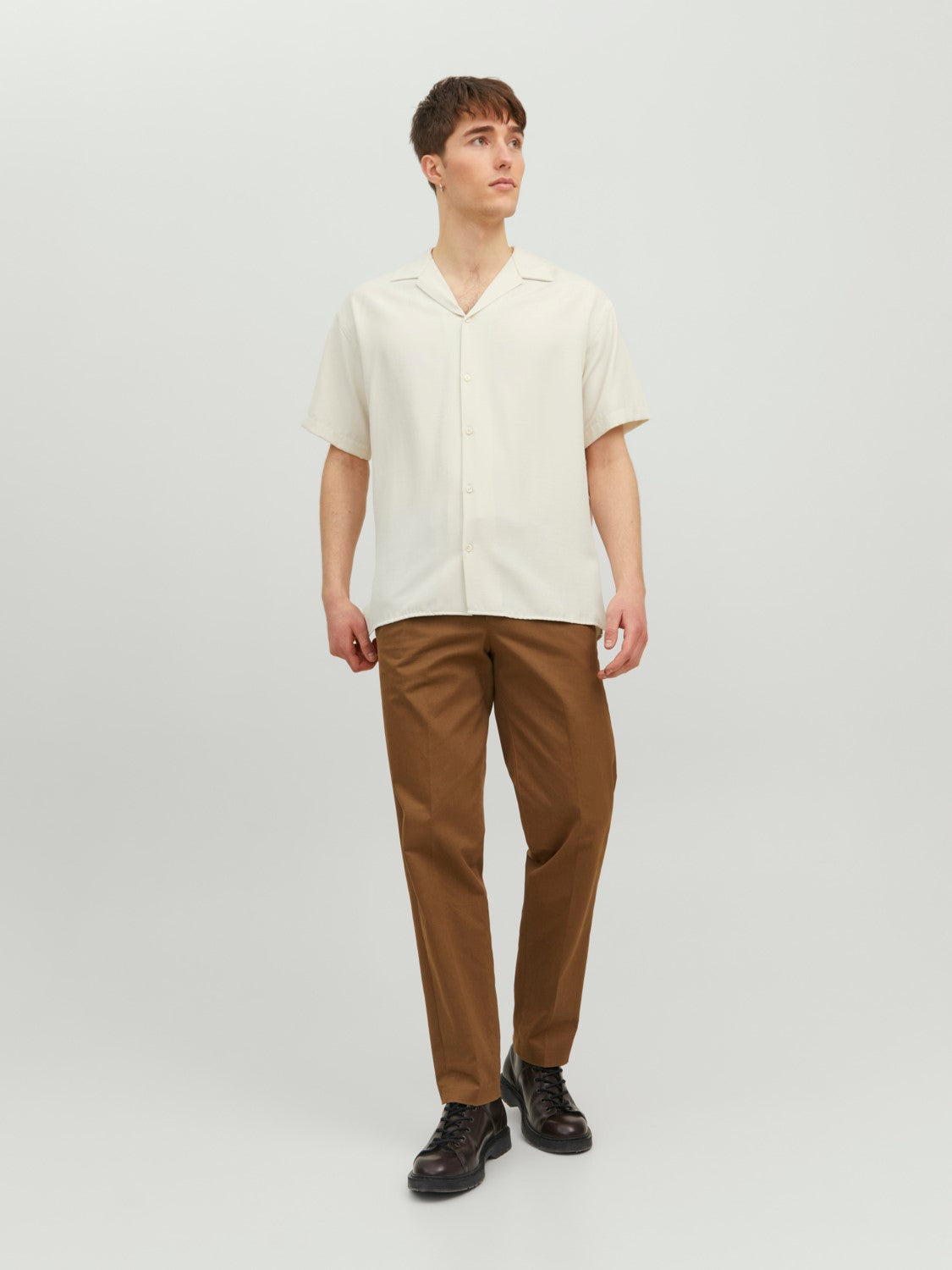 Jack&Jones Oversize Minimalist Kısa Kol Erkek Gömleği