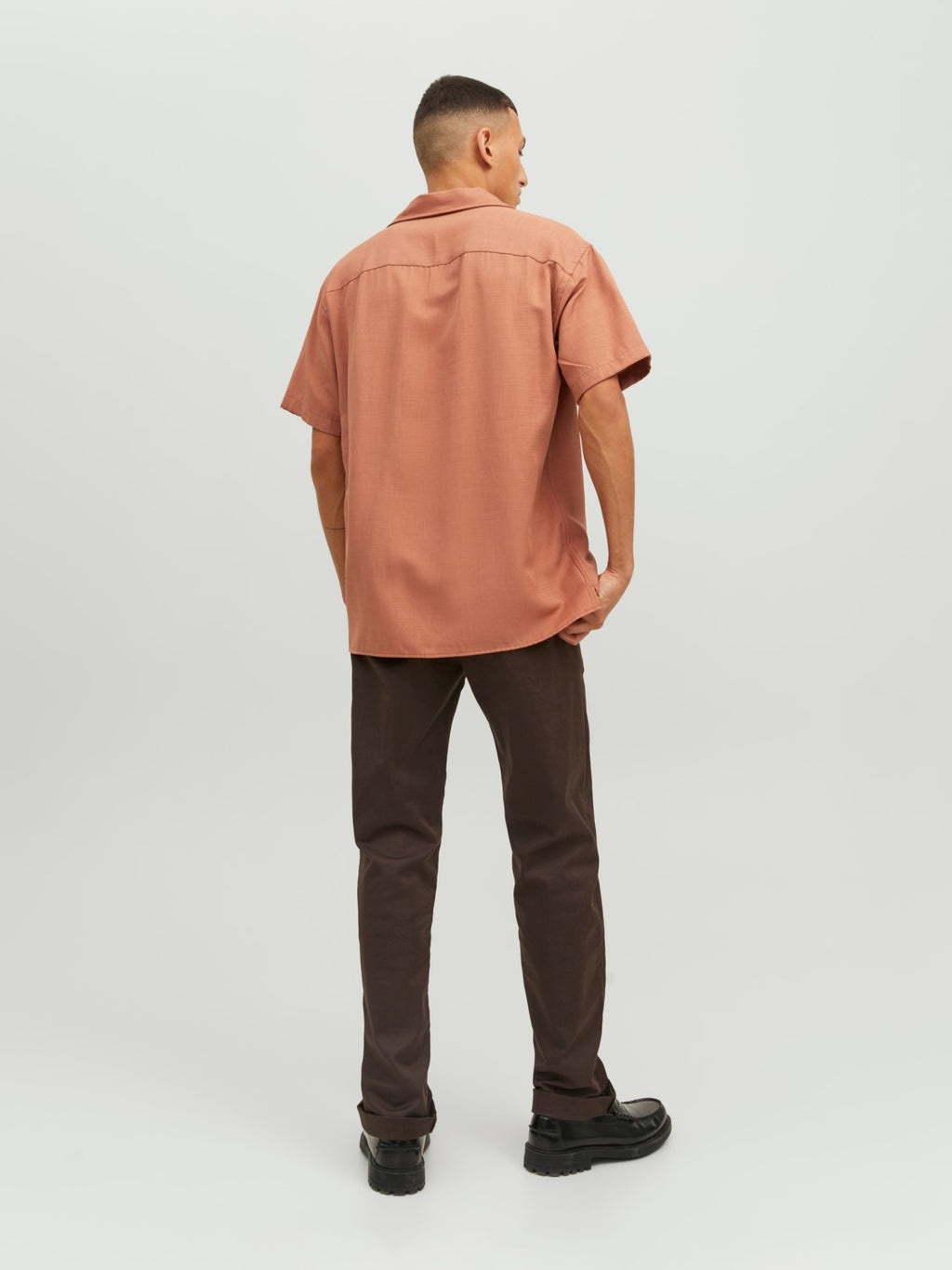 Jack&Jones Oversize Minimalist Kısa Kol Erkek Gömleği