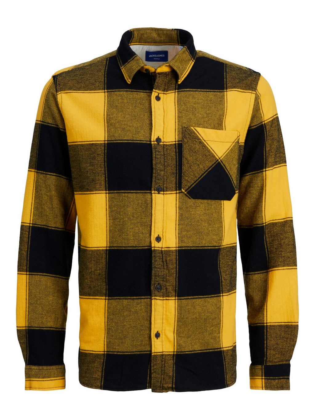 Jack&Jones Minimalist Oversize Uzun Kol Kareli Erkek Gömleği