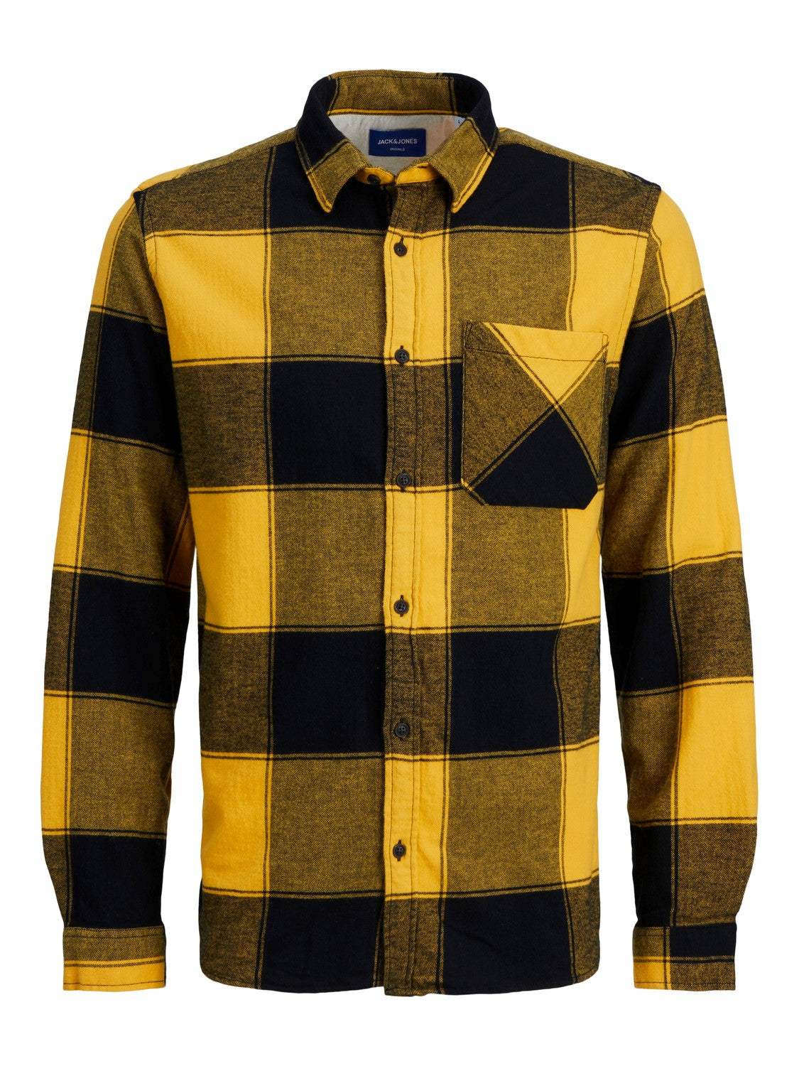 Jack&Jones Minimalist Oversize Uzun Kol Kareli Erkek Gömleği