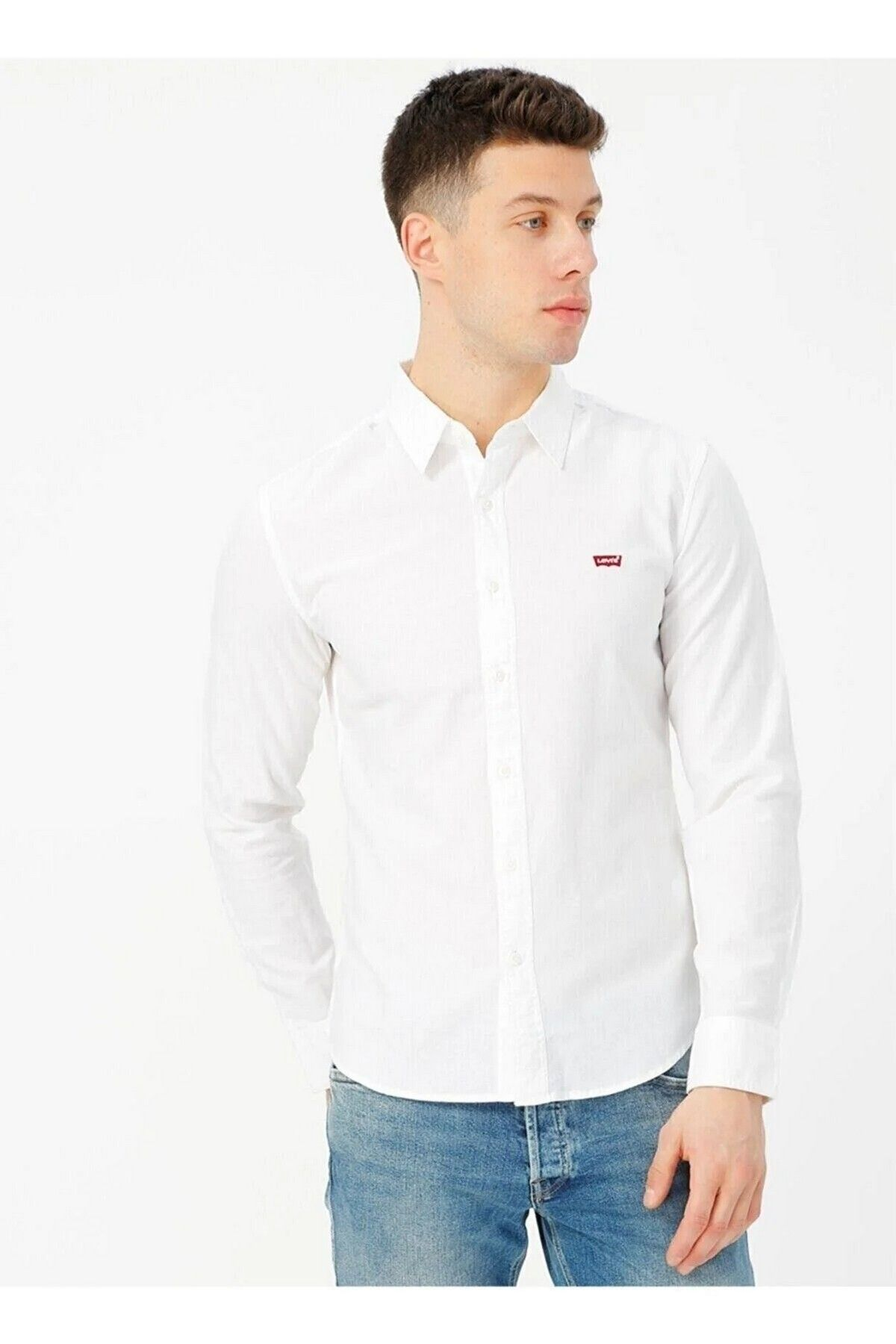 Levi's Erkek Uzun Kol Minimalist Gömlek - Günlük Stil Translation missing: ar.content.product_image_main