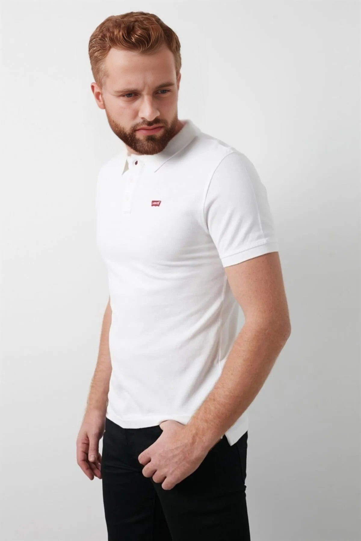 Levi's Erkek Polo Yaka Kısa Kol Tişört - Minimalist Günlük Translation missing: tr.content.product_image_secondary
