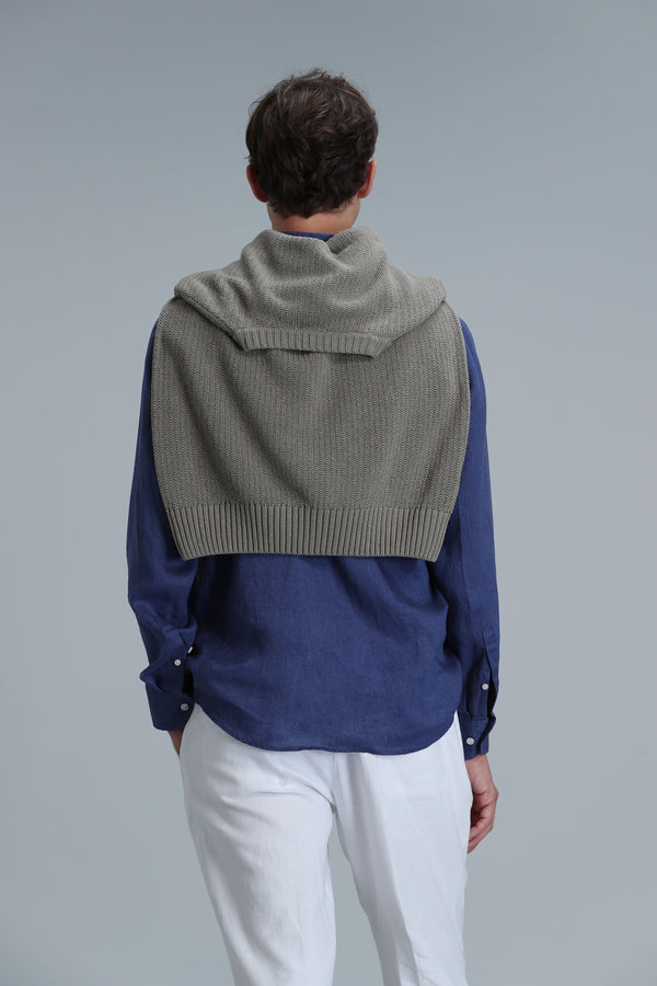 Lufian Minimalist Erkek Keten Gömlek - Uzun Kol - Günlük