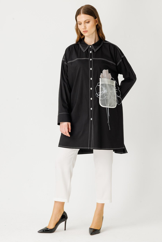 قميص بمقاسات كبيرة