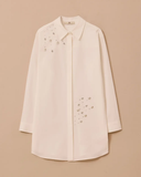 قميص بتفاصيل حجرية غير متماثلة