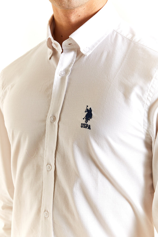 U.S. Polo Assn. Erkek Minimalist Uzun Kol Gömlek - Günlük/İş
