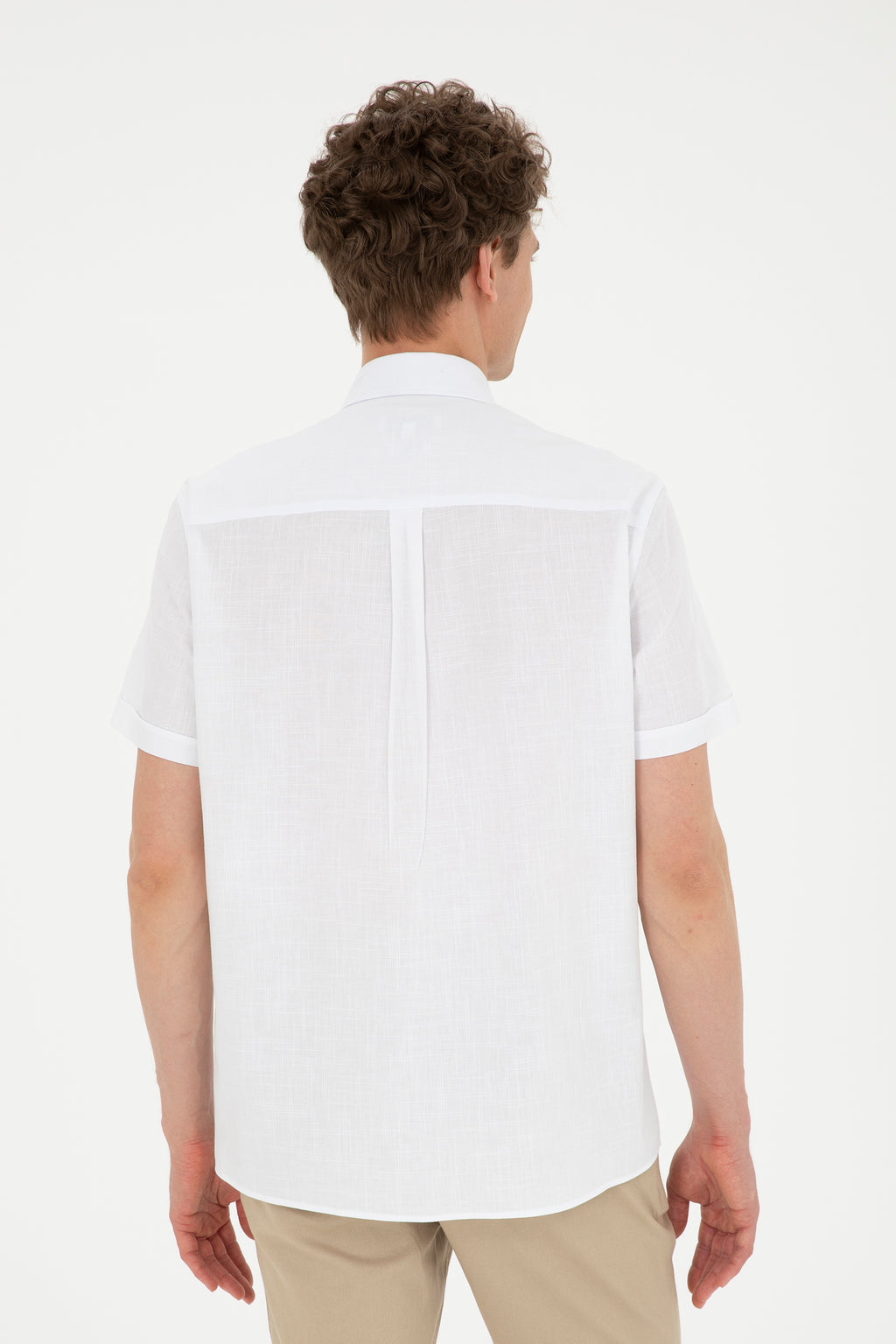 U.S. Polo Assn. Minimalist Kısa Kol Erkek Gömleği - Regular Fit