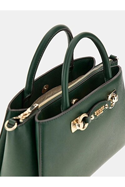 Guess Kadın Suni Deri Top Handle Çanta Fermuarlı Detaylı