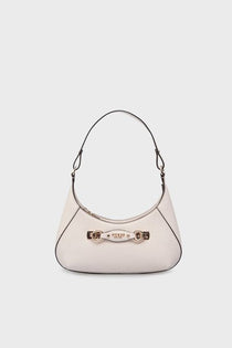 Guess Kadın Suni Deri Omuz Çantası Metal Detaylı Fermuarlı Baget Çanta
