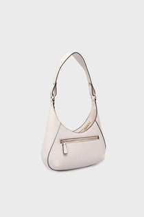 Guess Kadın Suni Deri Omuz Çantası Metal Detaylı Fermuarlı Baget Çanta