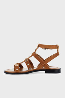 Guess Kadın Gladyatör Tokalı Metal Süslemeli Parmak Arası Düz Taban Sandalet