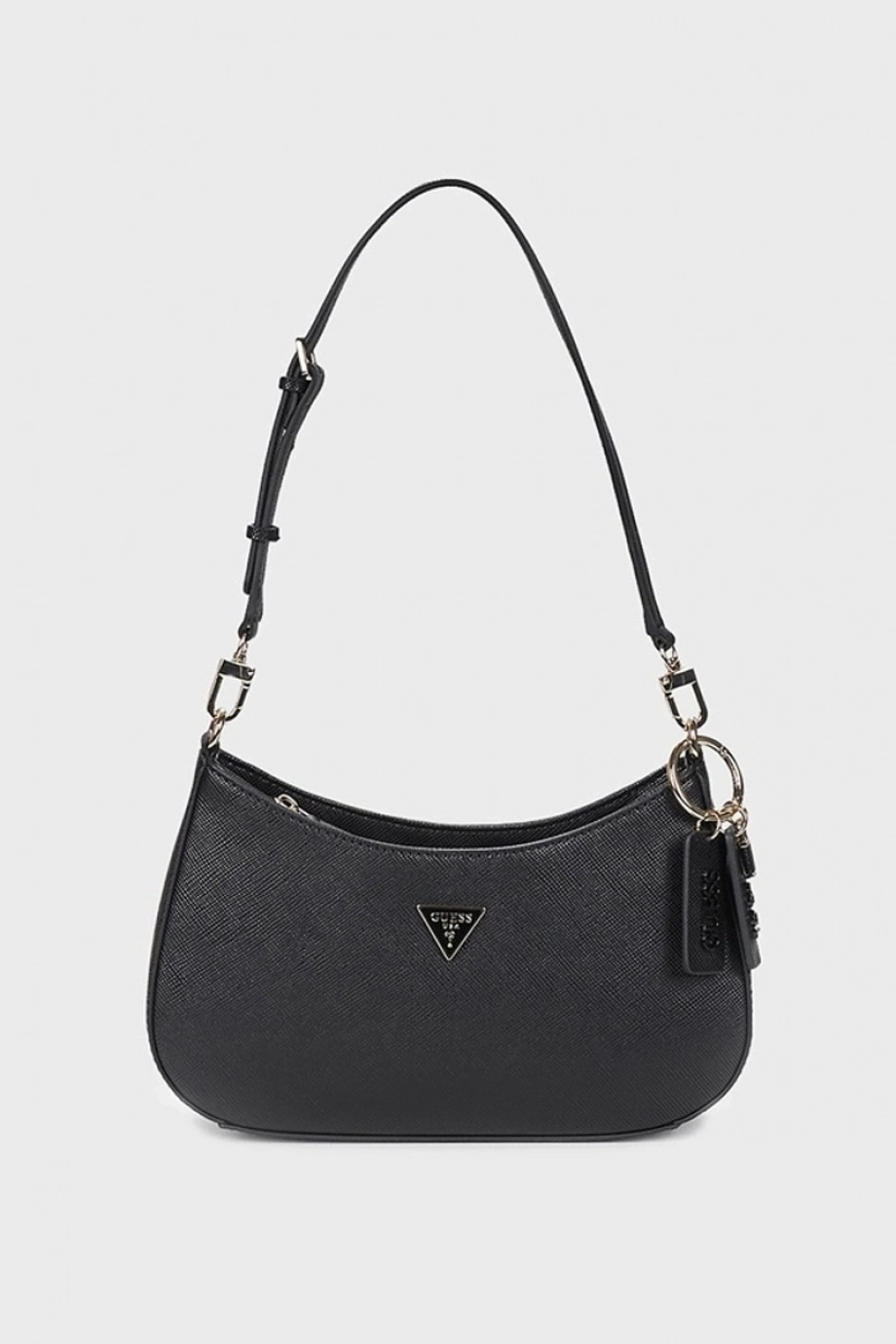 Guess Noelle II Üstten Fermuarlı Omuz Kadın Siyah El Çantası HWZG9672180