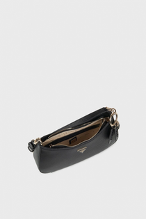 Guess Noelle II Üstten Fermuarlı Omuz Kadın Siyah El Çantası HWZG9672180