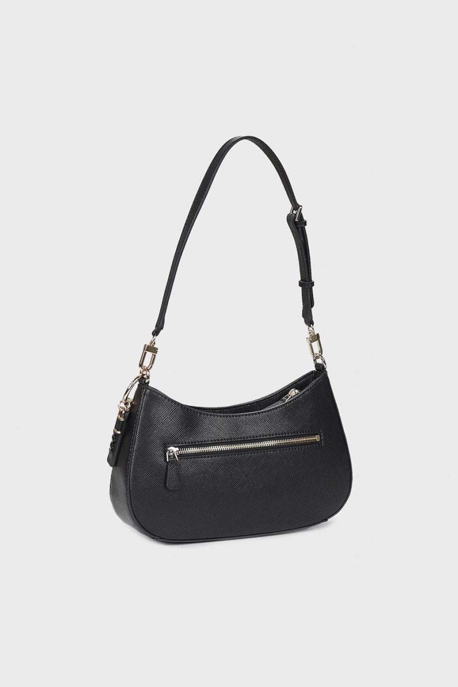 Guess Noelle II Üstten Fermuarlı Omuz Kadın Siyah El Çantası HWZG9672180
