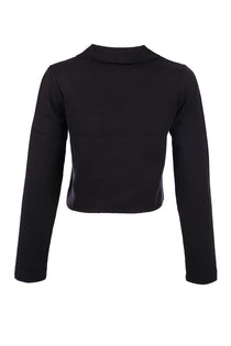 Unique Mode Minimalist Crop Hırka: Uzun Kol, Günlük Tarz