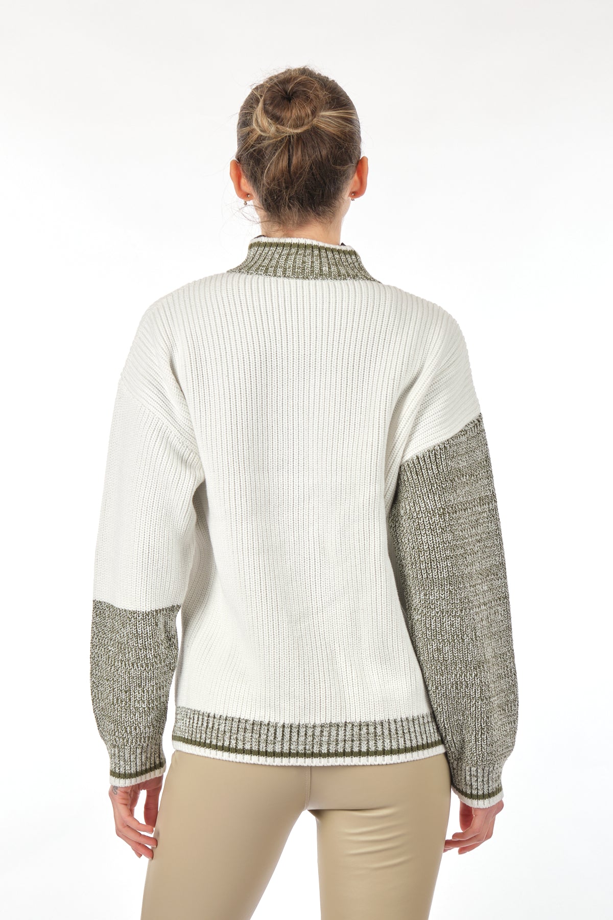 Unique Mode Oversize Fermuarlı Minimalist Kadın Hırka - Günlük & Şık