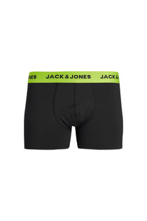 Jack&Jones Erkek Boxer 3'lü Set - Minimalist Tropikal Desenli Rahat Boxer Şort