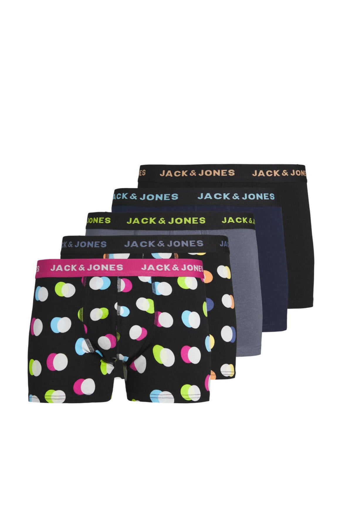 Jack&Jones Erkek Boxer 5'li Paket - Desenli, Rahat ve Şık Ana görsel