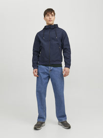Jack&Jones Erkek Kapüşonlu Fermuarlı Cepli Standart Kalıp Polyester Ceket