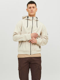 Jack&Jones Erkek Kapüşonlu Fermuarlı Cepli Standart Kalıp Polyester Ceket