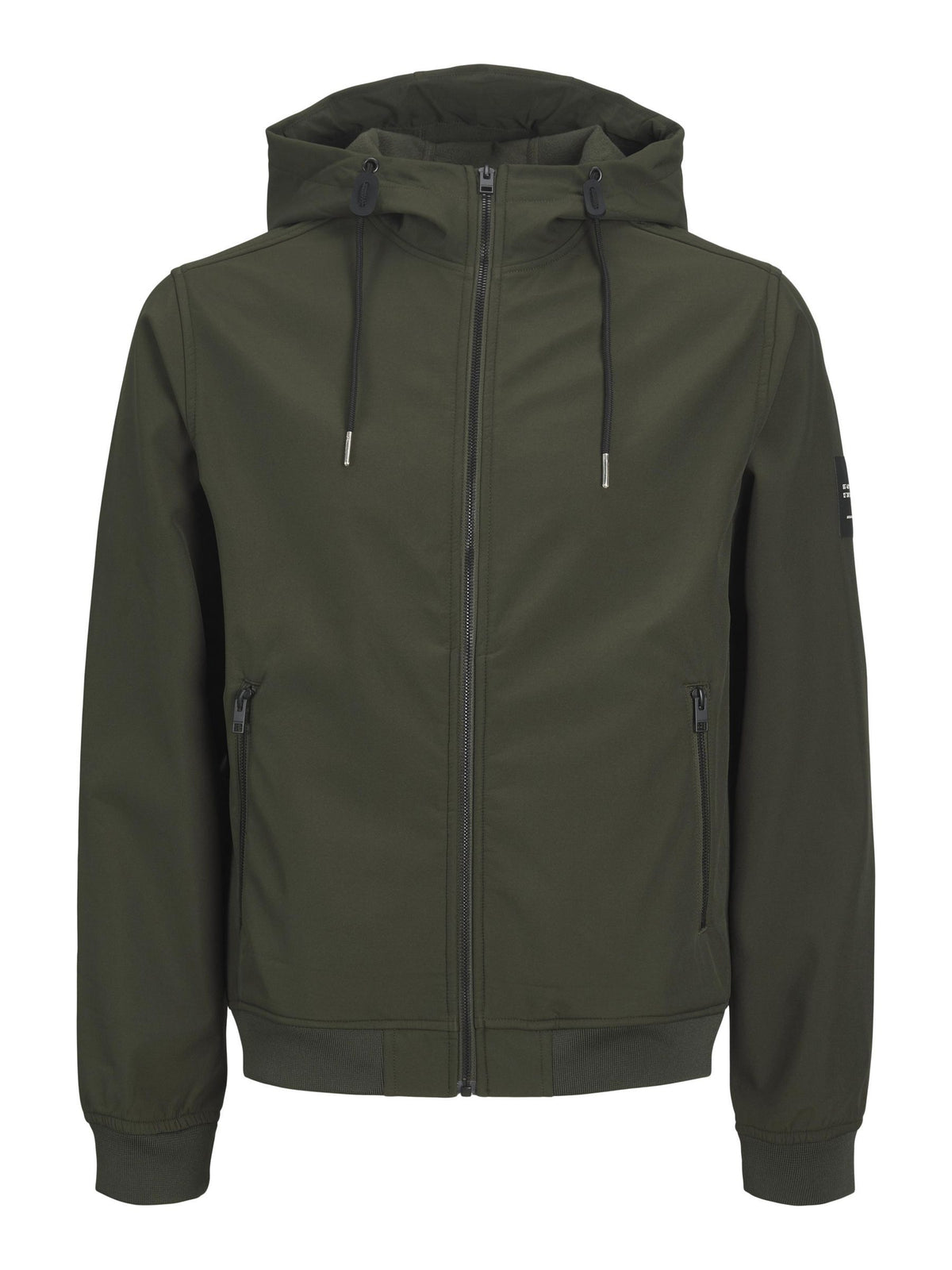 Jack&Jones Erkek Kapüşonlu Fermuarlı Cepli Standart Kalıp Polyester Ceket