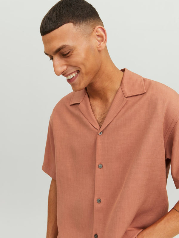 Jack&Jones Oversize Minimalist Kısa Kol Erkek Gömleği