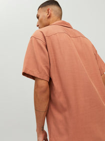 Jack&Jones Oversize Minimalist Kısa Kol Erkek Gömleği