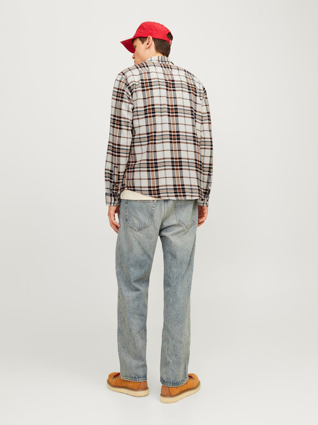Jack&Jones Minimalist Kareli Uzun Kol Erkek Gömleği