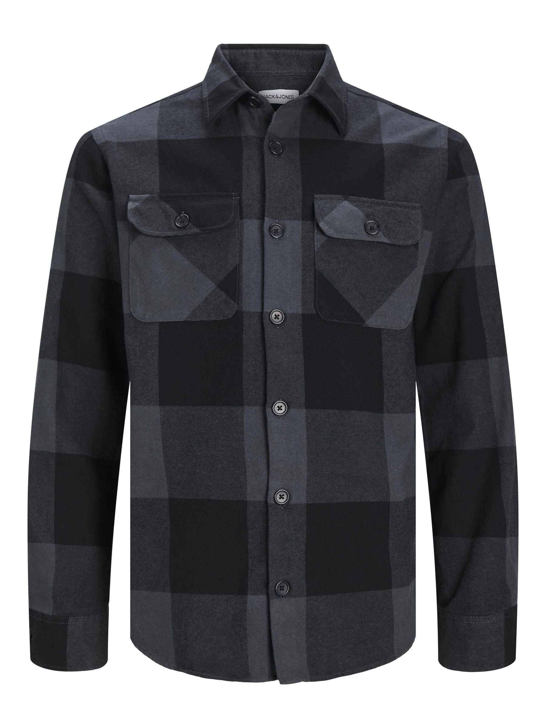 Jack&Jones Kareli Uzun Kol Erkek Gömleği - Günlük Casual Translation missing: ar.content.product_image_main
