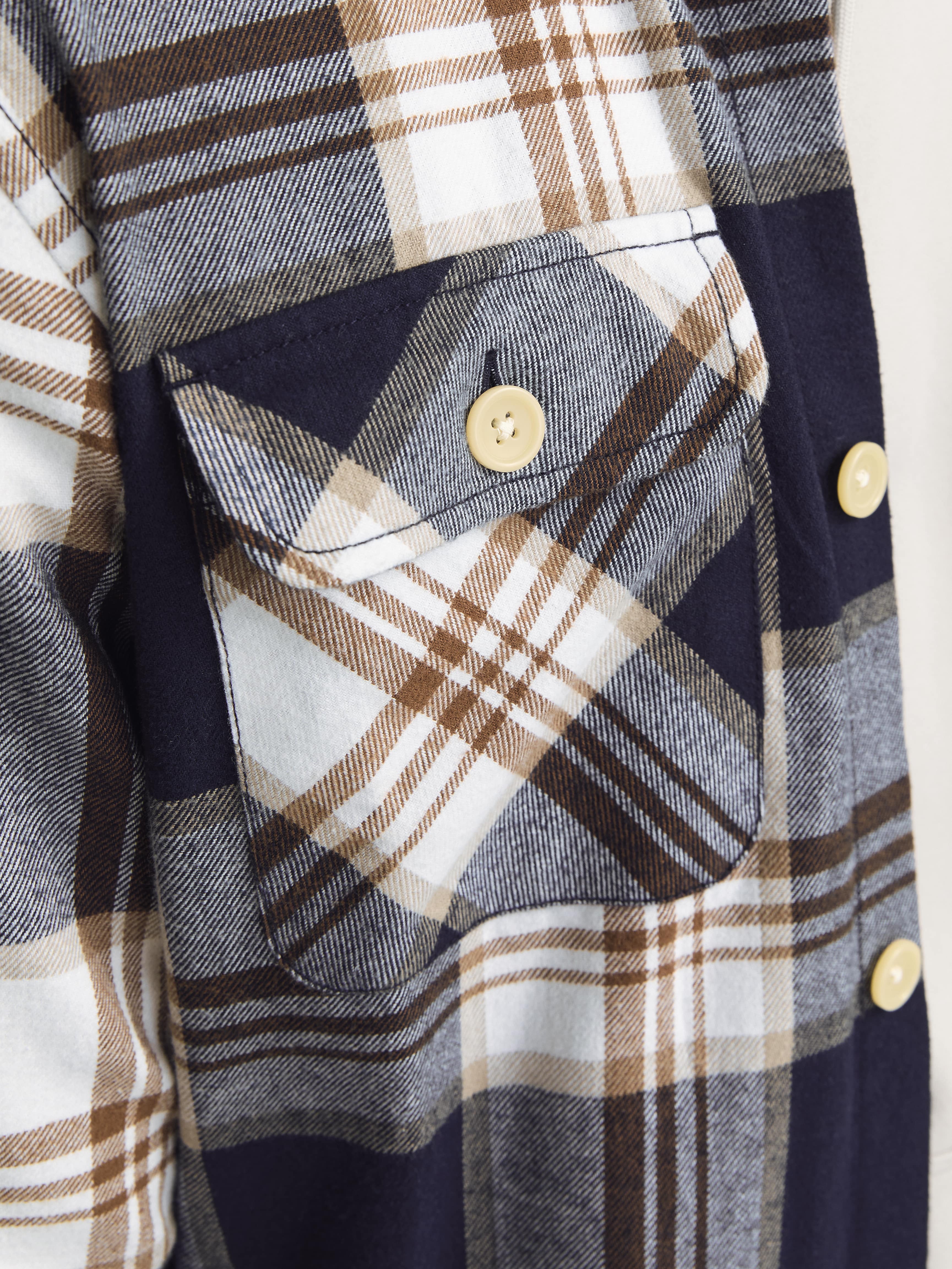 Jack&Jones Kareli Uzun Kol Erkek Gömleği - Günlük Casual