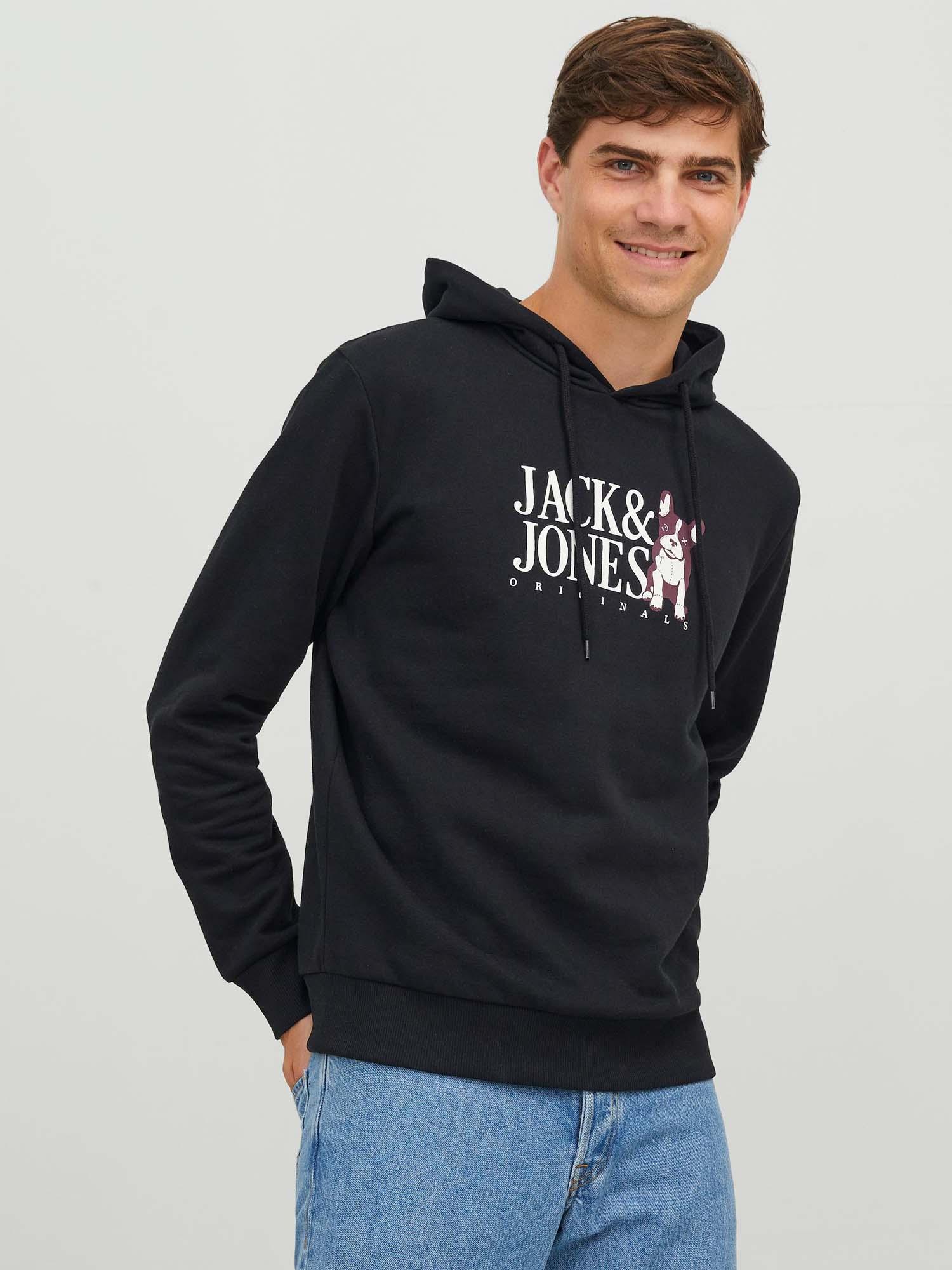Jack&Jones Erkek Kapüşonlu Sweatshirt - Oversize & Rahat İkincil görsel