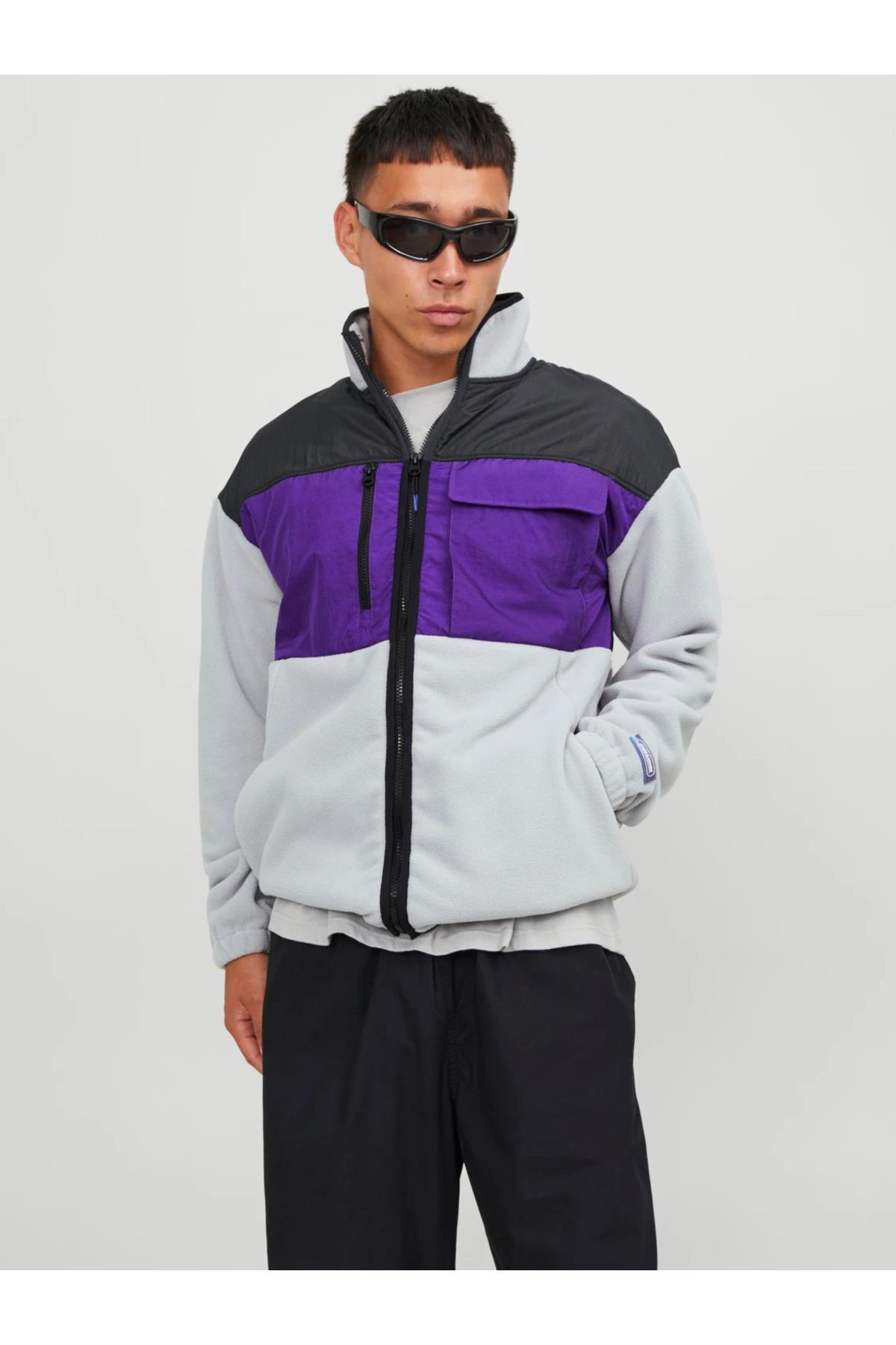 Jack&Jones Erkek Oversize Polar Ceket - Minimalist & Şık Translation missing: ar.content.product_image_main