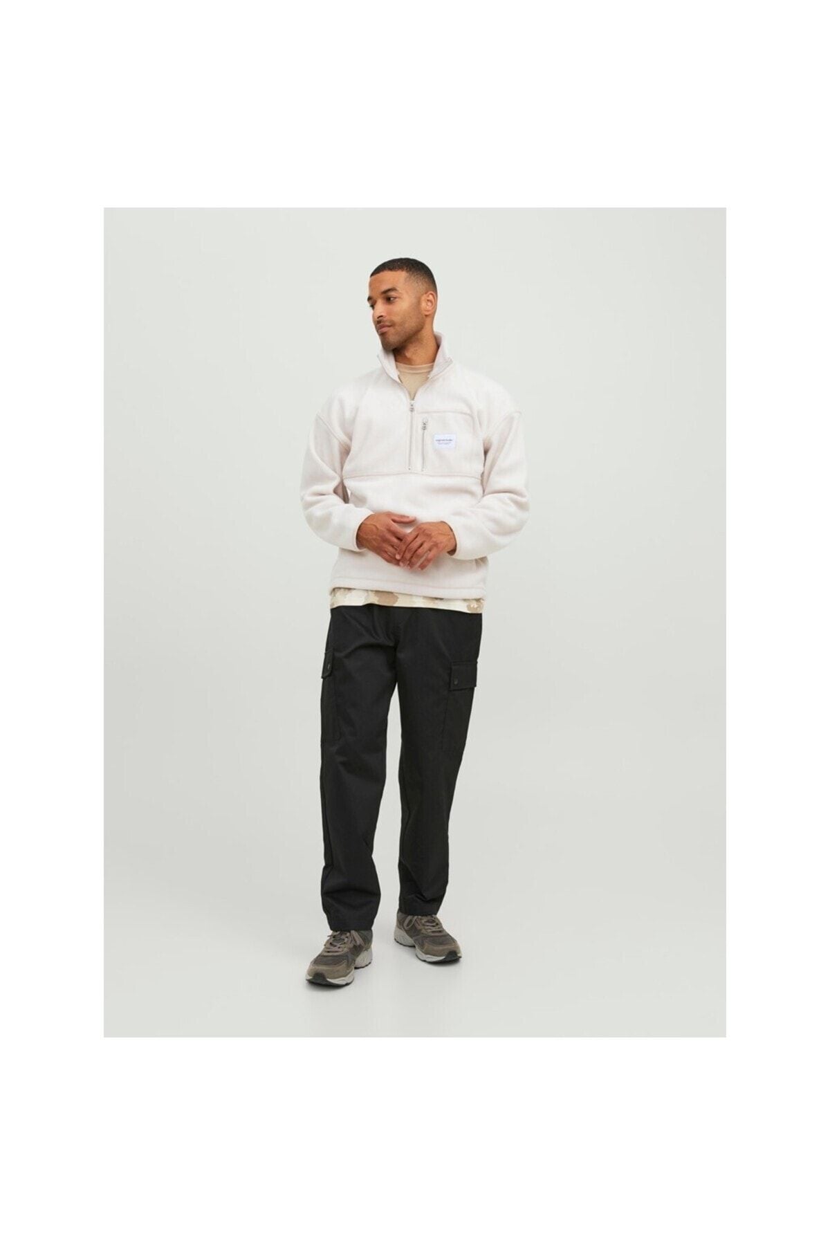 Jack&Jones Oversize Minimalist Erkek Polar - Günlük Kullanım
