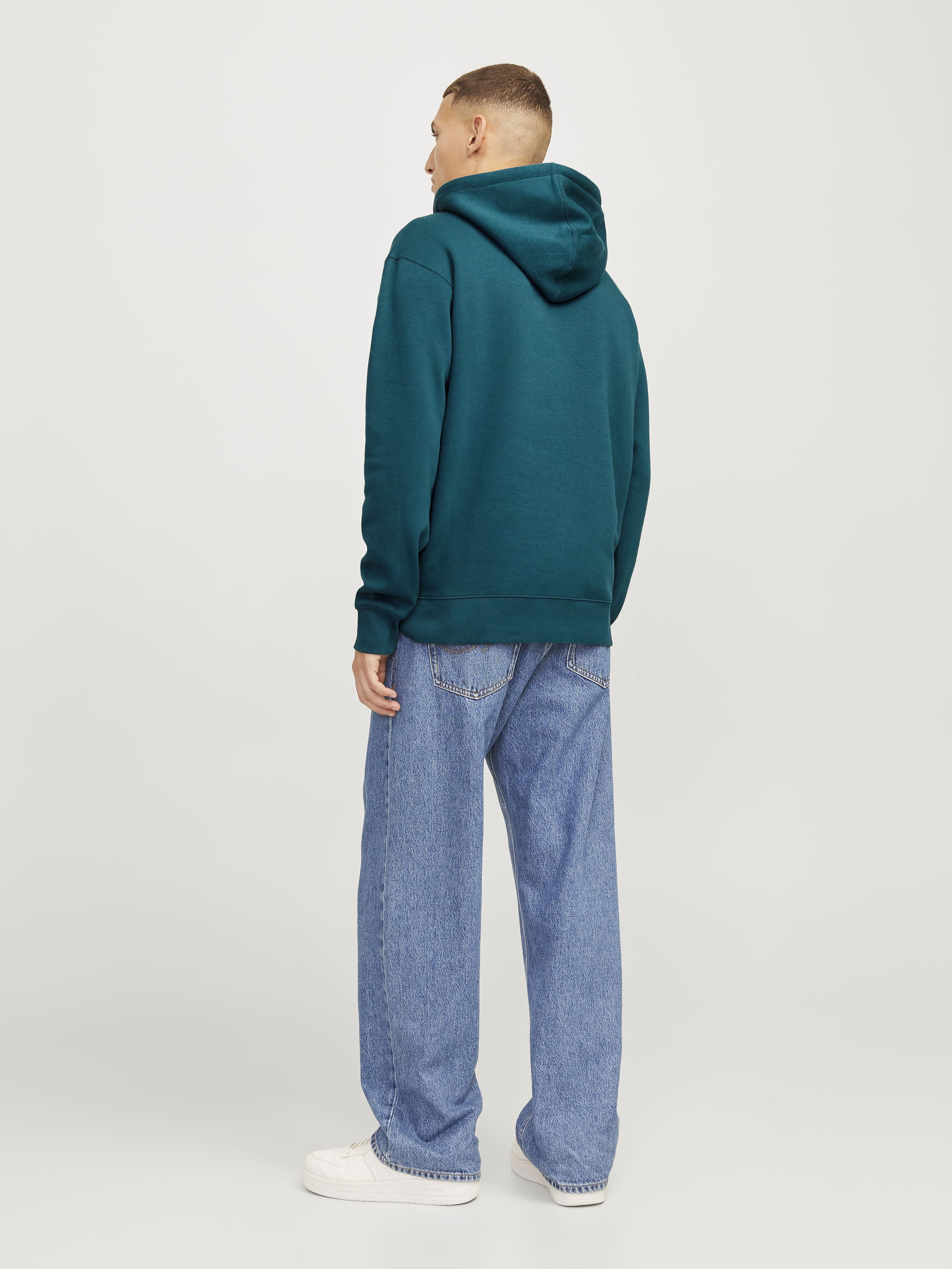 Jack&Jones Erkek Oversize Kapüşonlu Sweatshirt - Rahat ve Şık Günlük Stil