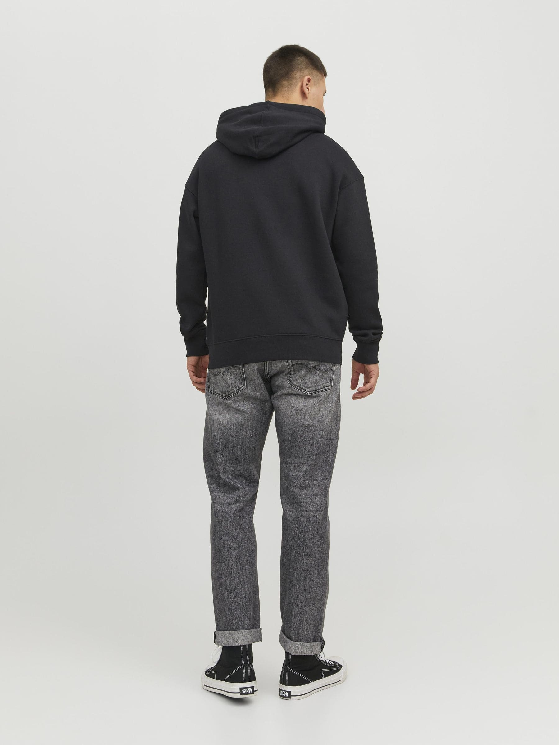 Jack&Jones Erkek Oversize Kapüşonlu Sweatshirt - Rahat ve Şık Günlük Stil