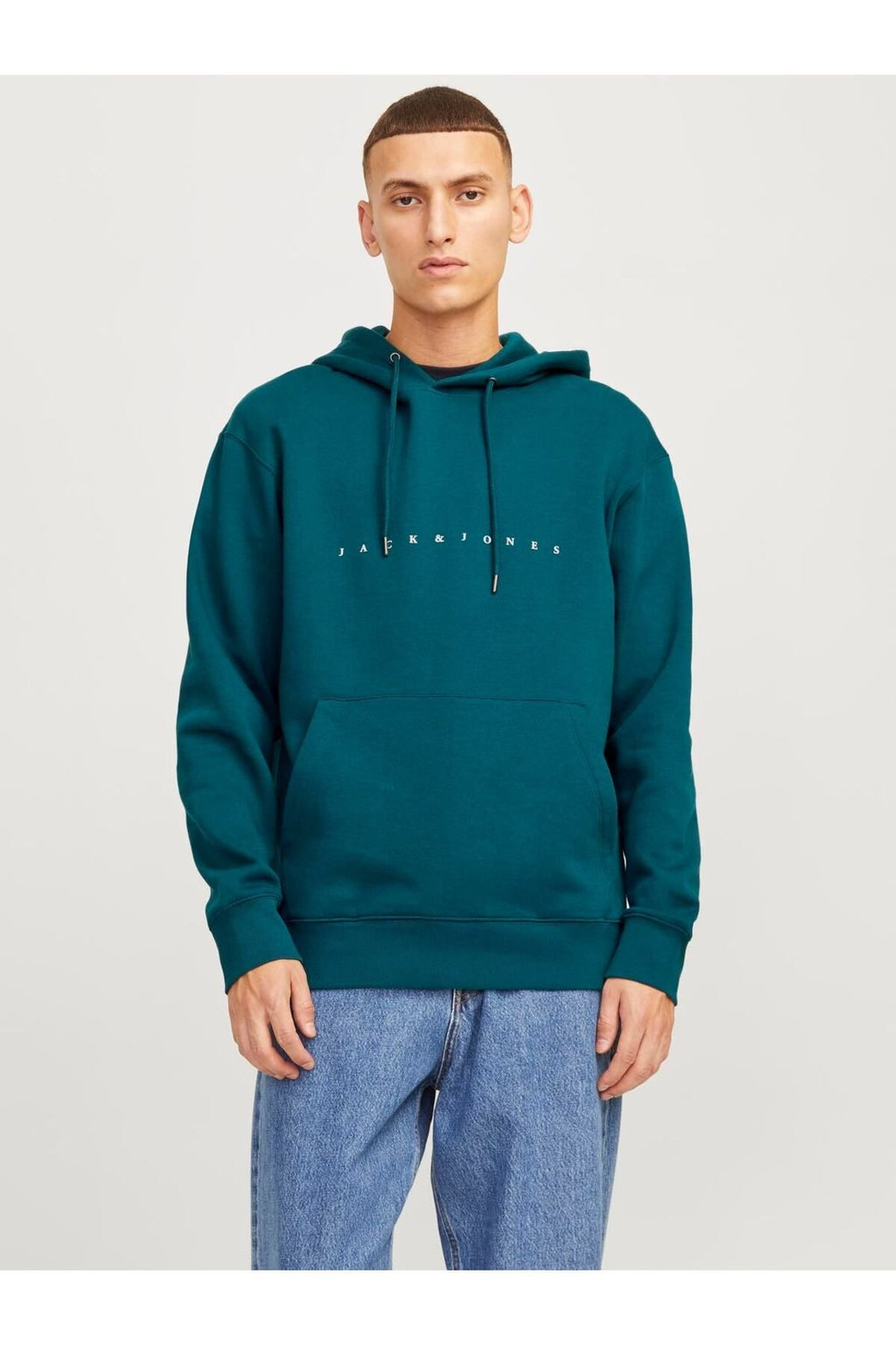 Jack&Jones Erkek Oversize Kapüşonlu Sweatshirt - Rahat ve Şık Günlük Stil