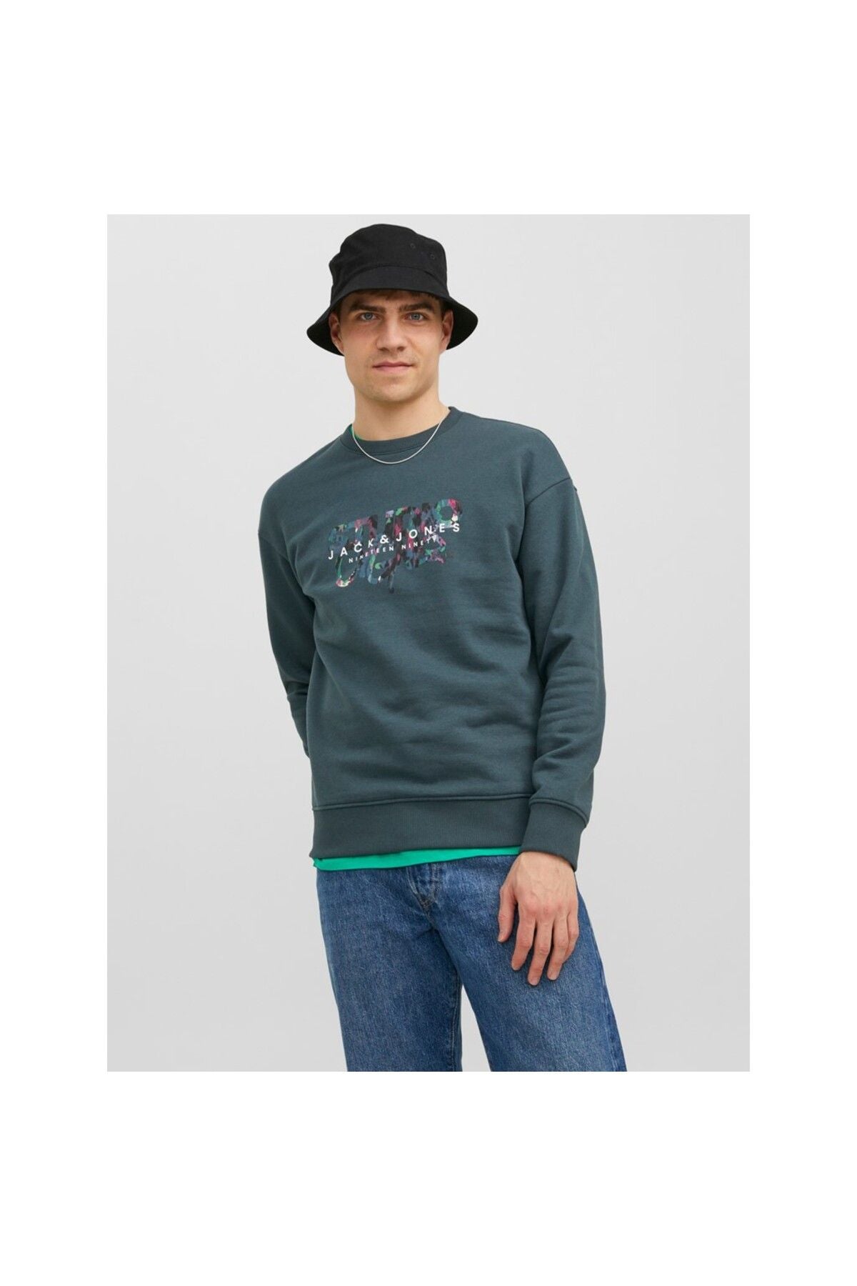 Jack&Jones Oversize Erkek Sweatshirt - Rahat & Şık Günlük Kullanım Translation missing: ar.content.product_image_secondary