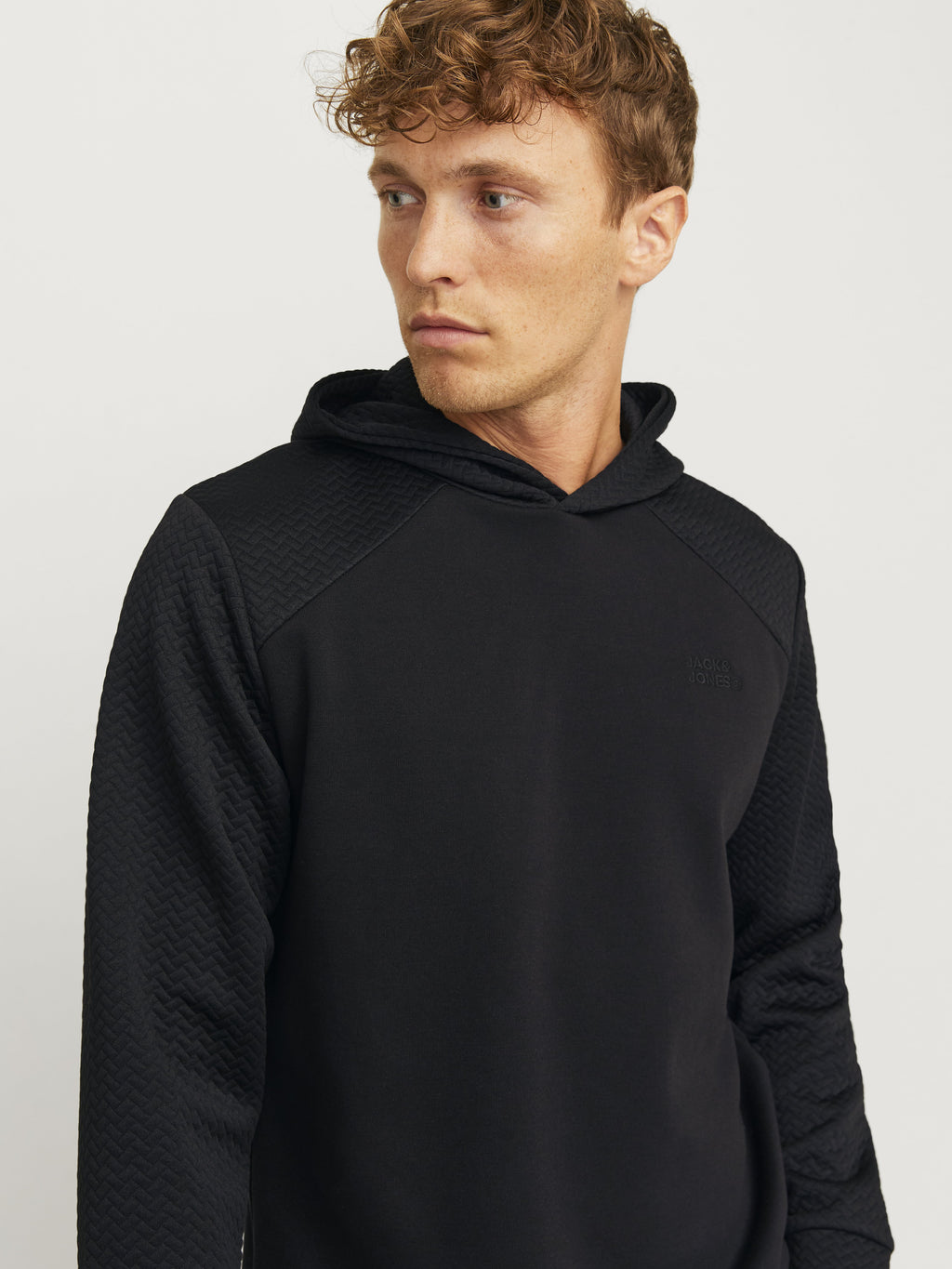 Jack&Jones Oversize Kapüşonlu Minimalist Erkek Sweatshirt - Günlük Kullanım