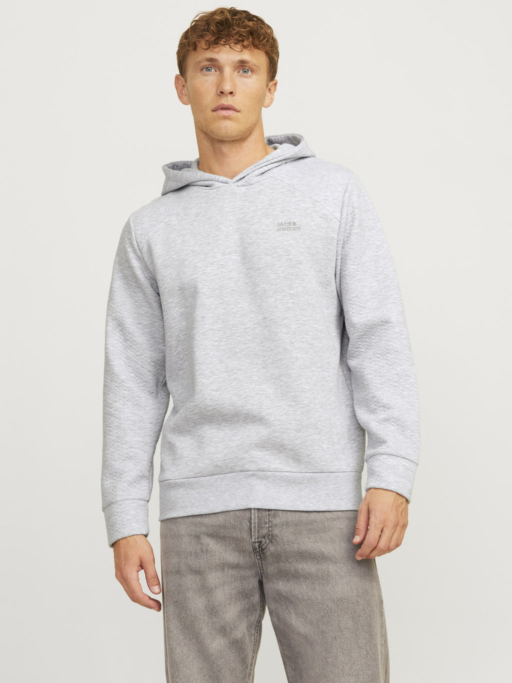 Jack&Jones Oversize Kapüşonlu Minimalist Erkek Sweatshirt - Günlük Kullanım