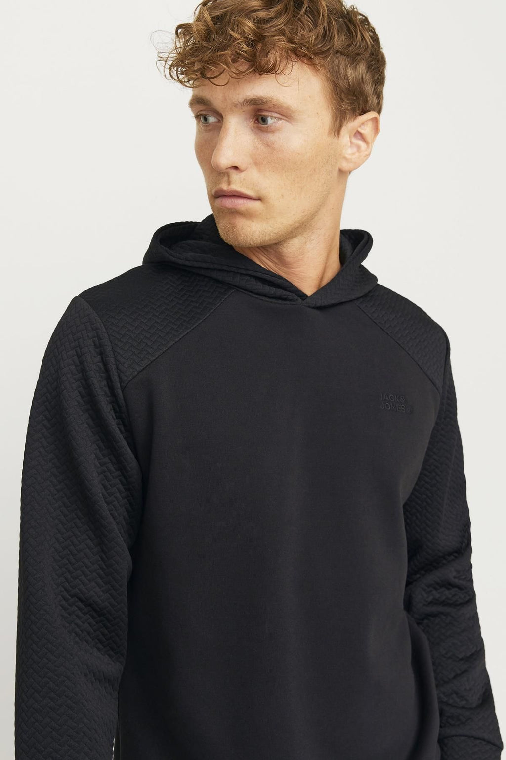 Jack&Jones Oversize Kapüşonlu Minimalist Erkek Sweatshirt - Günlük Kullanım