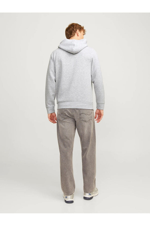 Jack&Jones Oversize Kapüşonlu Minimalist Erkek Sweatshirt - Günlük Kullanım