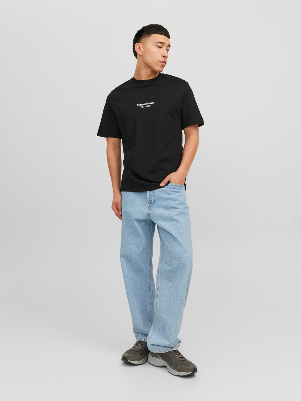 Jack&Jones Oversize Minimalist Erkek T-Shirt - Günlük & Rahat